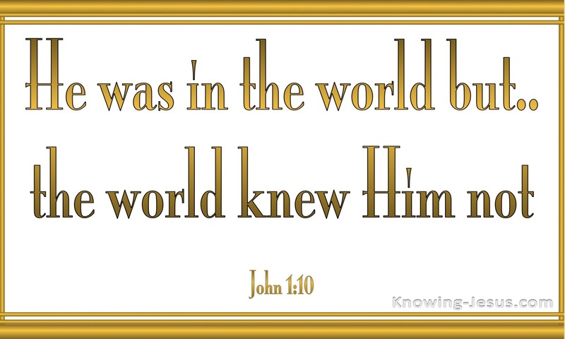 John 1:10 He Was In The Word (white)